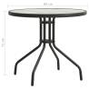 Bistro Table Anthracite Ø80x71 cm Steel - Modern Garden Elegance