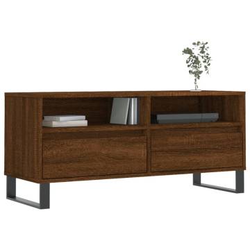 Brown Oak TV Cabinet - Stylish Storage Solution | HipoMarket