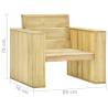 Garden Chairs 2 pcs - Impregnated Pinewood | Hipomarket UK