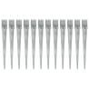 Ground Spikes 12 pcs Silver 10x10x91 cm Galvanised Steel Size 10 x 10 x 91 cm Quantity in Package 12 