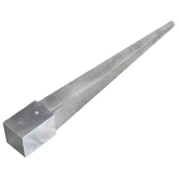 Ground Spikes 12 pcs Silver | Galvanised Steel | HipoMarket