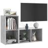 Modern TV Cabinets 2 pcs - Concrete Grey, Stylish & Practical