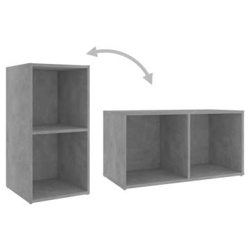 Modern TV Cabinets 2 pcs - Concrete Grey, Stylish & Practical