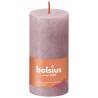 Bolsius Rustic Pillar Candles - Ash Rose, 8 pcs