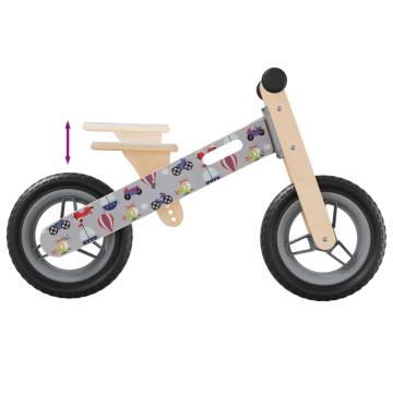 Balance Bike for Children - Grey Printed | HipoMarket