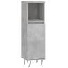 3 Piece Bathroom Furniture Set - Concrete Grey - Stylish Storage