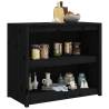 Black Outdoor Kitchen Cabinet - Solid Pine | Hipomarket UK