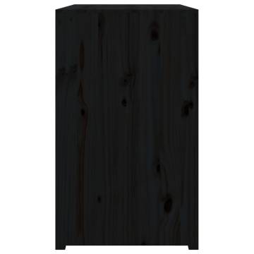 Black Outdoor Kitchen Cabinet - Solid Pine | Hipomarket UK