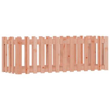 Garden Raised Bed with Fence Design | Solid Douglas Wood 150x50