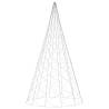 Warm White Christmas Tree on Flagpole - 800 cm with 3000 LEDs