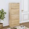 Shoe Cabinet Sonoma Oak 63x24x147 cm Engineered Wood Colour sonoma oak Quantity in Package 1 Height 147 cm Width 63 cm 