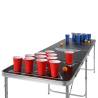 HI Beer Pong Folding Table - Height Adjustable Black