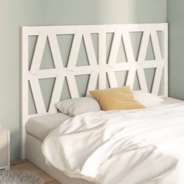 Stylish White Pine Bed Headboard - 141x4x100 cm