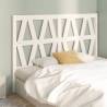 Stylish White Pine Bed Headboard - 141x4x100 cm