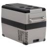 Cool Box with Handle - 45L Portable Black & Grey Cooler