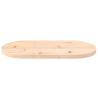 Solid Pine Oval Table Top 70x35x2.5 cm - Durable & Versatile