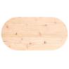 Solid Pine Oval Table Top 70x35x2.5 cm - Durable & Versatile