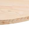 Solid Pine Oval Table Top 70x35x2.5 cm - Durable & Versatile