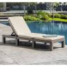 Keter Daytona Cappuccino Sunlounger with Cushion | Hipomarket