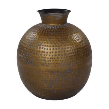 HSM Collection Padua Large Vase 40x45 cm - Gold & Grey