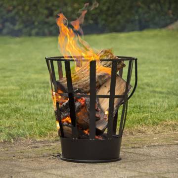 Esschert Design Firebucket Black Steel - Portable & Durable