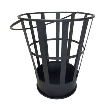 Esschert Design Firebucket Black Steel - Portable & Durable