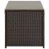 Garden Storage Box Poly Rattan 100x50x50 cm - Brown