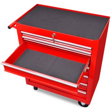 Workshop Tool Trolley 7 Drawers Red | Organize Your Tools