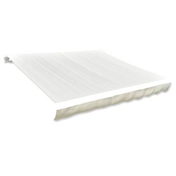 Awning Top Sunshade Canvas Cream 4x3m - UV Protection