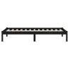 Black Solid Wood Pine Bed Frame 90x200 cm - Stylish & Sturdy