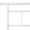 Elegant White Metal Bed Frame 120x200 cm | HipoMarket