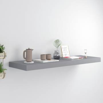 Floating Wall Shelf Grey 80x23.5x3.8 cm - Stylish Display Solution