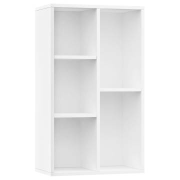 Book Cabinet/Sideboard White 50x25x80 cm - Stylish Storage Solution