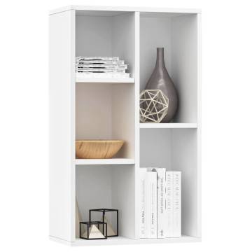 Book Cabinet/Sideboard White 50x25x80 cm - Stylish Storage Solution