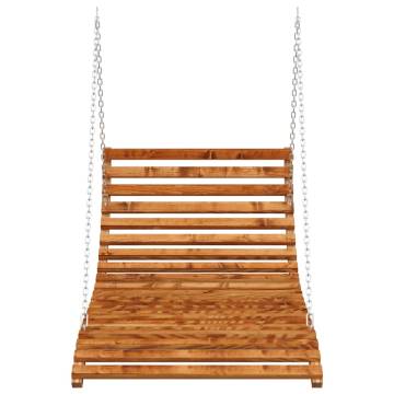 Swing Bed - Solid Bent Wood with Teak Finish | Hipomarket