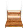 Swing Bed - Solid Bent Wood with Teak Finish | Hipomarket