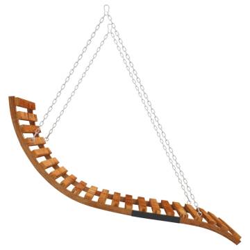 Swing Bed - Solid Bent Wood with Teak Finish | Hipomarket