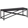 Garden Bench 120 cm Poly Rattan Black Colour black Size 120 cm Quantity in Package 1 Number of 2 