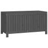 Garden Storage Box Grey - Solid Pine Wood | Hipomarket