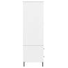 OSLO Wardrobe with Metal Legs - Stylish White Storage (90x55x172.5 cm)