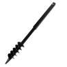 Ground Drill with Handle Auger Bit - 80mm Steel Black