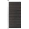 Fence Panel WPC 95x186 cm Grey Colour grey Quantity in Package 1 