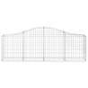 Arched Gabion Basket 200x30x60/80 cm - Galvanised Iron