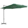 Cantilever Umbrella with Steel Pole Green 300 cm Colour light green Size 300 x 255 cm Quantity in Package 1 