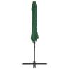 Cantilever Umbrella with Steel Pole Green 300 cm - HipoMarket