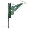 Cantilever Umbrella with Steel Pole Green 300 cm - HipoMarket