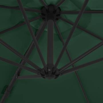 Cantilever Umbrella with Steel Pole Green 300 cm - HipoMarket