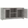 Stylish Concrete Grey TV Cabinet - 102x37.5x52.5 cm