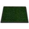 Pet Toilet with Tray & Faux Turf Green - 64x51 cm | HipoMarket