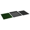 Pet Toilet with Tray & Faux Turf Green - 64x51 cm | HipoMarket